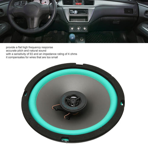 6.5in Car Audio Subwoofer Speaker, 160W High Power Bass Surround Sound System, 93 DB, 4 Ohm