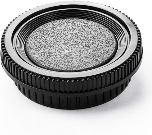 Camera Body Cap and Lens Rear Cap Cover Replacement Set for Minolta MD MC Mount Cameras, 2 Sets