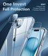 FNTCASE Clear Slim Shockproof iPhone 15 Case: Tough 5G Protection, Anti-Yellowing, Scratch & Drop Proof, 6.1 inch.