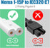 AGVEE 10ft 90 PS5/PS3 2 C7 Degree Power Cord for Sony Slim, Xbox Series S/X, Xbox One S/X, Prong Universal TV Power