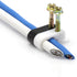 THE CIMPLE CO Dual Coaxial Cable Clips, Cat6 Electrical Wire Clip, 1/2 in Screw Clip and Fastener, White (10 Pieces)