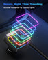 Nulaxy 54W Bluetooth 5.3 Car Adapter with 4 Charging Ports, Wireless Radio FM Transmitter with Deep Bass Player