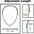 LeoTube 815 inches Neck Strap for PLAUD NotePin Voice Recorder, Leather Strap for PLAUD AI Voice Recorder, Adjustable