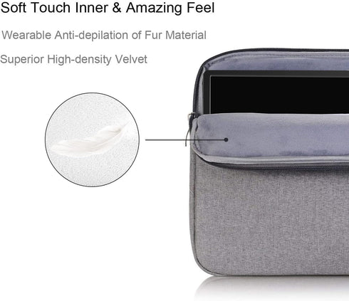 Portable Monitor Case 15.6 Inch, Losong Protective Sleeve for 15.6 in Monitors, Water Resistant Bag, Gray