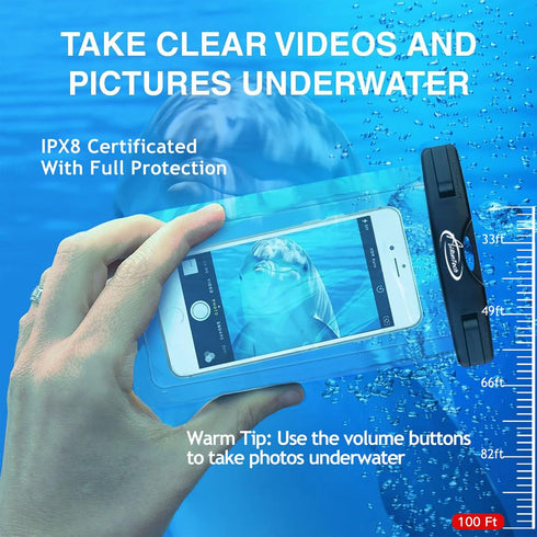 AiRunTech Waterproof Phone Pouch - 4-Piece Set for Beach Vacation, Kayak Cruise Accessories, Waterproof Bag