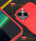 Diverbox Heavy Duty iPhone 15 Case (Red) - Shockproof, Dropproof, with Tempered Glass Screen Protector, 6.1 inch.