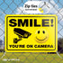 iSYFIX Reflective Security Camera Signs for Business – 1 Pack 14x10 Inch – 100% Rust Free Aluminum, UV Laminated