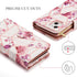 UEEBAI 15, Wallet Case for iPhone PU Leather Case Magnetic Closure Handbag Zipper Pocket Case Kickstand Card Slots
