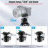 SIRUI Quick Release System Low Profile Tripod Head, 360° Panoramic Metal Ball Head Mount for Monopod, DSLR, Max Load