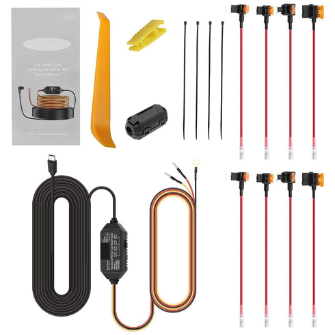 12V-24V 5V 3A 11.5ft MEIRIYFA Dash Cam Acc Hardwire Kit Micro USB Hard Wire Kit Fuse to DC Dashboard Car Camera Charger