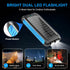 Kepswin 49800mAh Flashlight/15W Pack Solar Power Bank Portable Solar Phone Charger with LED Fast Charge USB C