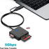 BENFEI 4in1 USB USB-C to SD Micro SD MS CF Card Reader Adapter, Compatible with iPhone 15 Pro/Max, MacBook Pro/Air