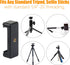 Universal Cell Phone Tripod Mount Adapter, Phone Holder Clip for Monopod Selfie Stick and More