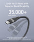 17 16 Note20 (3FT, Anker Car Carplay Cable for iPhone Pro Max Plus, Upcycled Braided USB A to USB C Car Charger Cord