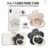 Geettcaifu 4 Flower,360 180Angle Pcs Cell Phone Ring Holder Rotate and Adjustable Metal Finger Ring Socket Grip