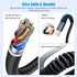 2 Pack 3FT USB C Charger Cable 60W Fast Charging, Coiled USB A to USB C Cable for iPhone 15, Samsung Galaxy S24/S23