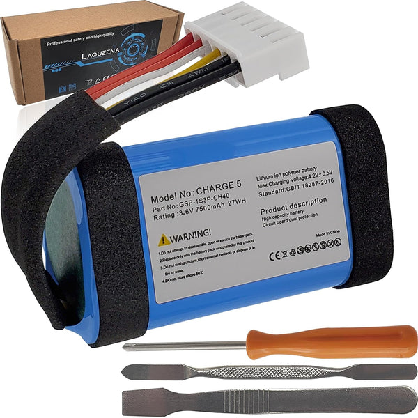 GSP-1S3P-CH40 7500mAh Battery for JBL Charge 5 Waterproof Bluetooth Speaker, Tools Included, Part NO Charge5