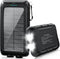 Kepswin Solar-Charger-Power-Bank-49800mAh Portable Solar Phone Charger with LED Flashlight/15W Fast Charge USB C