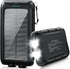 Kepswin Solar-Charger-Power-Bank-49800mAh Portable Solar Phone Charger with LED Flashlight/15W Fast Charge USB C