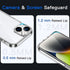 JETech Non-Yellowing Shockproof Phone Bumper Cover for iPhone 14 6.1-Inch, Anti-Scratch Clear Back - Clear