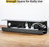 Yecaye 2 Pack Under Desk Cable Management Tray, 31.5 in Cable Hider, Cord Organizer, No Screw No Drill, Black
