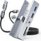 ORICO USB Hub 3.0, Clamp USB C Adapter with Extra Power Port, 2 USB-A Data Ports, SD/TF Card Reader