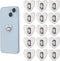 Ptwola 16 Pcs Phone Ring Holder Grip Heart Shaped Adhesive Metal Finger Ring
