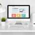Jetec 2 Pcs Clear Acrylic Monitor Stand, Desktop Riser for Laptop, TV, Computer Screen, Teacher's Day Supplies