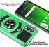 TJS Heavy Duty Drop Protection Case for Cricket Magic 5G & AT&T Propel 5G with Tempered Glass Screen Protector, Green