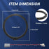 6.5'' Front Door Speaker Spacer Compatible with Honda Accord Civic CRV CRZ Insight Odyssey 6-6.75 inch Install Base