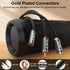 3.5mm 3.5mm 2 MP3, 2 J&D to RCA Adapter Cable, Gold Plated Female to RCA Male Stereo Audio Y Cable for Record Player