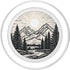 Pine Tree Mountain Scene PopSockets PopGrip for MagSafe