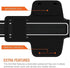 Trianium Armband, Water Resistant Large Cell Phone Armband for iPhone 12 Pro, 12 Mini, Galaxy S20/S10/S10e/S10+