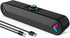 LENRUE Computer Speakers, Wired USB-Powered Sound-bar with 10W Stereo Sound for PC Desktop, Plug-n-Play (A39PRO/Black)