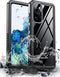 Hualele Galaxy S20 Case, Waterproof with Built-in Lens & Screen Protector, Rugged Heavy Duty Shockproof IP68 Case Black