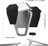 Portable Invisible Laptop Stand, Mini Aluminum Cooling Pad, Ergonomic Lightweight Desk Stand (1 Pack, 2 pcs)
