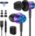 Jiunai USB C Headphone for Samsung S24, Wired Earbuds with USB C Plug, Magnetic Stereo Remote Control
