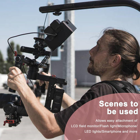 Mini Magic Arm with Double Ball Head & 1/4" Screw - 2 Pack for Camera Cage, Clamp, Action Cameras, LED Light