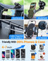 Cell Phone Holder for Car with 360° Rotatable Stand, Military-Grade Suction, Flexible Telescopic Arm, Black
