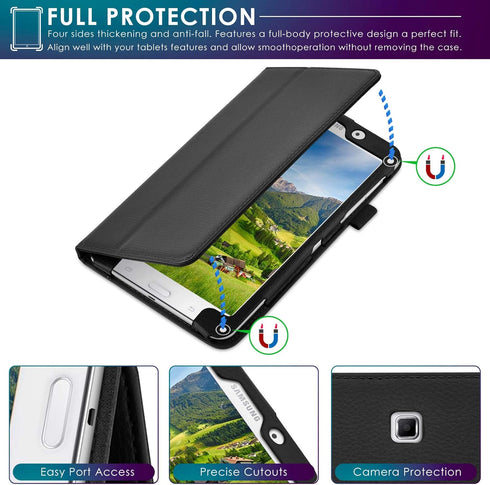 DETUOSI Slim Case for Samsung Galaxy Tab 4 7.0" 2014, Ultra Thin Lightweight Folio Protective Cover
