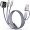 Travel Essentials,Multi Charging Cable for Apple Watch Charger/iPhone Charger/Samsung Charger,Airplane Gadgets RV