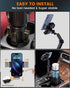 Easkkty 2 1 Cup Phone Holder for Car with Expandable Base, Upgraded in Hands Free Cellphone Holder Cupholder Car Mount