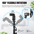 EMART Camera Flash Bracket H Type Mount with Umbrella Holder, Adjustable Metal Light Stand Adapter (2 Pack)