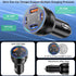 65W 4-Port USB C Car Charger Fast Charging, iPhone 15/15 Pro Max Adapter with 6FT USB C to C Cable