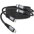 USBC to Lightning Cable for iPhone, 3FT 2 Pack, Fast Charger Nylon Lightning to USB C Cable, Compatible with iPhone