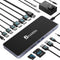BFADEHA USB C Universal Docking Station for 3 Monitors, Power Adapter Attached -