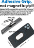 Phone Holder Foldable Stand, 360° Rotation Ring Holder for Cell Phones, Metal Grip for Magnetic Car Mount