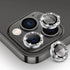 Tensea Camera Lens Protector for iPhone 13 Pro/Pro Max, 9H Tempered Glass Cover with Metal Individual Ring