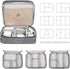 Electronics Organizer, Jelly Comb Waterproof Travel Cable Storage Bag for Charging Cable, Power Bank, iPad