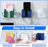 3 Pcs Wall Mount Phone Holder, Stand for Bed, Wall Mounted Shower Phone Holder with Hooks, Universal Media Organizer